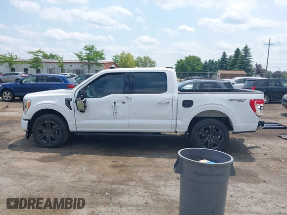 2022 Ford F-150 XL z VIN 1FTEW1EP1NKD75438, wystawiony jako IAAI lot #42476721 z przebiegiem 47 812 mil mil oraz . Historia ofert i sprzedaży dostępna na DreamBid. Obrazek 13.