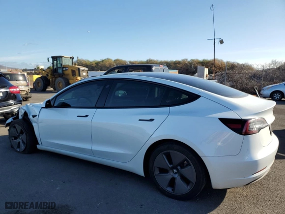 2023 Tesla Model 3 with VIN 5YJ3E1EA6PF500889, listed as a Copart auction lot 41895865 with 15,199 mi miles and Salvage Title. Bid and sale history available at carsss.com. Image 2.