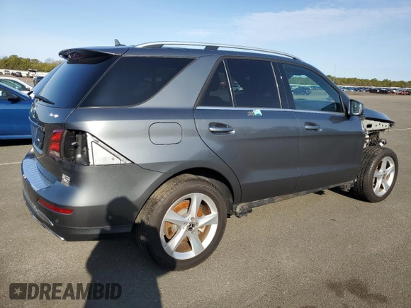 2019 Mercedes-Benz GLE 400 with VIN 4JGDA5GB4KB212891, listed as a Copart auction lot 51730735 with 77,710 mi miles and Salvage title. Bid and sale history available at DreamBid. Image 3.