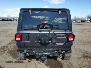 2023 Jeep Wrangler Sahara with VIN 1C4HJXEG5PW632336, listed as a Copart auction lot 54226405 with 23,735 mi miles and Salvage title. Bid and sale history available at DreamBid. Image 6.