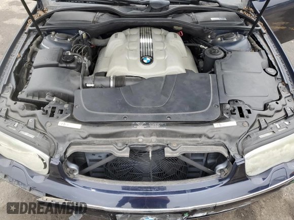 2003 BMW 7 Series 745Li with VIN WBAGN63433DR15033, listed as a Copart auction lot 41573015 with 76,723 mi miles and Salvage Title. Bid and sale history available at carsss.com. Image 11.