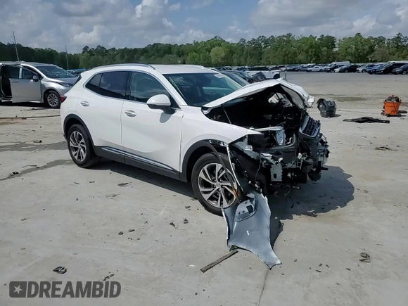 2023 Buick Envision Essence with VIN LRBFZPR48PD234726, listed as a Copart auction lot 50945565 with 7,994 mi miles and Salvage Title. Bid and sale history available at carsss.com. Image 14.