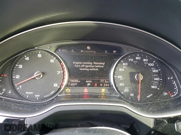 2018 Audi Q7 Premium z VIN WA1AAAF71JD017762, wystawiony jako Copart lot #81324904 z przebiegiem 79 688 mil mil oraz Szkoda całkowita • Salvage title. Historia ofert i sprzedaży dostępna na DreamBid. Obrazek 9.