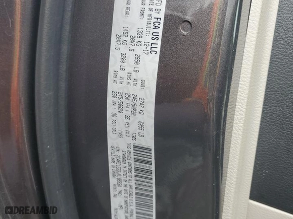 2018 Chrysler Pacifica Limited with VIN 2C4RC1GG5JR186634, listed as a Copart auction lot 45209895 with 140,995 mi miles and Salvage Title. Bid and sale history available at carsss.com. Image 14.