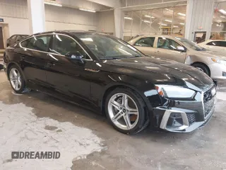 2021 Audi A5 Sportback S line Premium with VIN WAUDACF52MA030374, listed as a IAAI auction lot 41553325 with 21,233 mi miles. Bid and sale history available at carsss.com. Image 1.