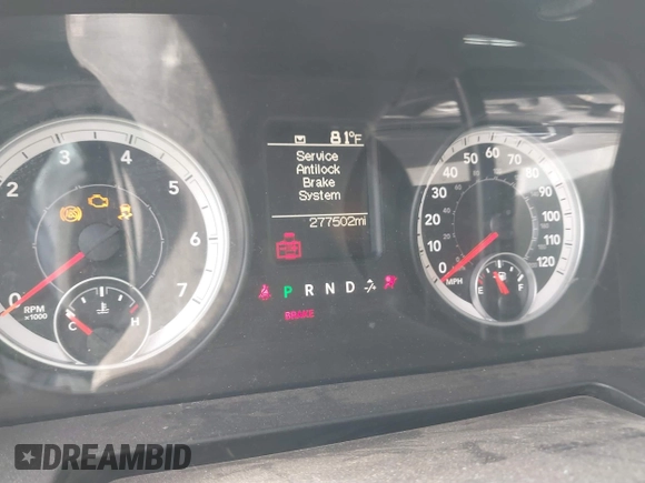 2013 Ram 1500 Express with VIN 1C6RR6FT8DS509871, listed as a IAAI auction lot 41704845 with 277,502 mi miles and . Bid and sale history available at DreamBid. Image 7.