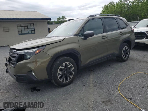 2025 Subaru Forester Premium with VIN JF2SLDDC4SH488368, listed as a Copart auction lot 59021945 with 3,770 mi miles and Salvage title. Bid and sale history available at DreamBid. Image 1.