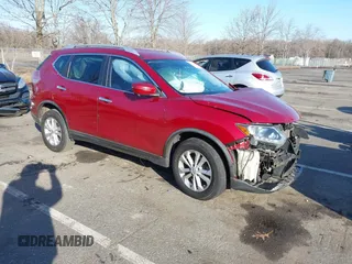 2016 Nissan Rogue SV with VIN KNMAT2MV5GP672456, listed as a IAAI auction lot 41127809 with 112,649 mi miles. Bid and sale history available at carsss.com. Image 1.