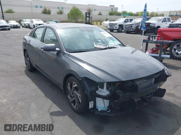 2024 Hyundai Elantra Limited with VIN KMHLN4DJ6RU097585, listed as a IAAI auction lot 42239279 with 4,355 mi miles and . Bid and sale history available at DreamBid. Image 14.