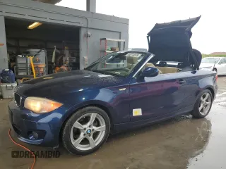 2013 BMW 1 Series 128i with VIN WBAUL7C57DVU08557, listed as a Copart auction lot 46574235 with 88,776 mi miles and Salvage Title. Bid and sale history available at carsss.com. Image 1.