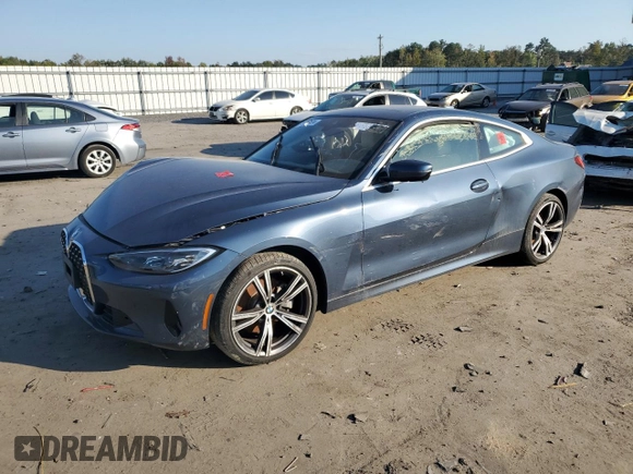 2023 BMW 4 Series 430i xDrive with VIN WBA73AP09PCL95500, listed as a Copart auction lot 75218424 with Not provided miles and Salvage title. Bid and sale history available at DreamBid. Image 1.