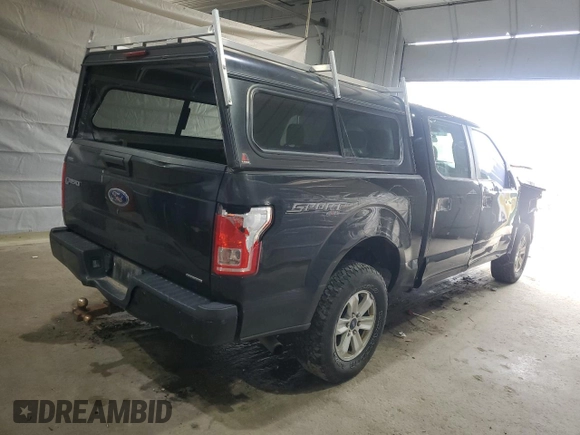 2016 Ford F-150 XLT with VIN 1FTEW1E87GFD46482, listed as a Copart auction lot 56191455 with 120,928 mi miles and Salvage title. Bid and sale history available at DreamBid. Image 3.