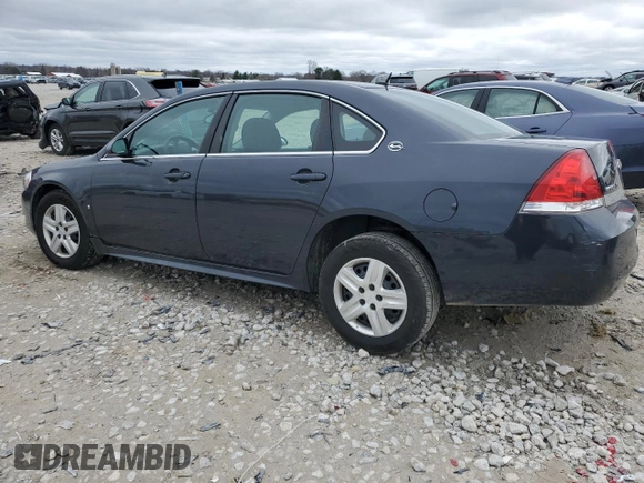 2009 Chevrolet Impala LS with VIN 2G1WB57K791113706, listed as a Copart auction lot 51128205 with Not Provided miles and Salvage Title. Bid and sale history available at DreamBid. Image 2.