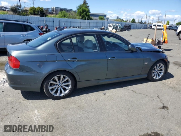 2011 BMW 3 Series 328i with VIN WBAPH5C57BA442733, listed as a Copart auction lot 51295525 with 95,182 mi miles and Salvage Title. Bid and sale history available at carsss.com. Image 3.