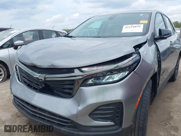 2023 Chevrolet Equinox LS with VIN 3GNAXHEG3PL157644, listed as a IAAI auction lot 42126834 with 18,942 mi miles and . Bid and sale history available at DreamBid. Image 6.