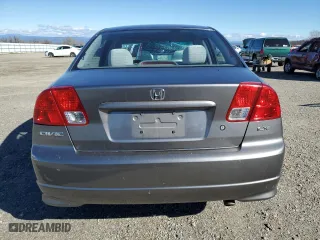 2005 Honda Civic Sdn LX SSRS with VIN 2HGES16695H561075, listed as a Copart auction lot 47610555 with 219,495 mi miles and Salvage Title. Bid and sale history available at carsss.com. Image 6.
