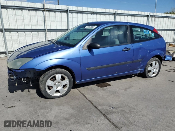 2004 Ford Focus ZX3 with VIN 3FAFP313X4R123879, listed as a Copart auction lot 54052055 with 174,692 mi miles and Salvage Title. Bid and sale history available at carsss.com. Image 1.