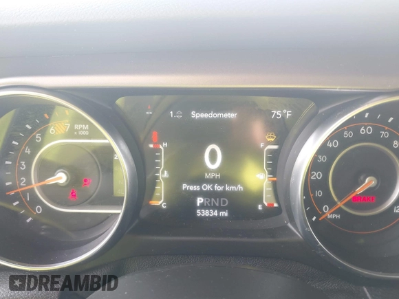 2021 Jeep Wrangler Sport with VIN 1C4GJXAN5MW852653, listed as a IAAI auction lot 42073214 with 53,834 mi miles and . Bid and sale history available at DreamBid. Image 7.