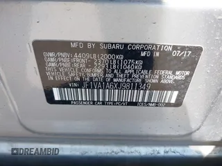 2018 Subaru WRX z VIN JF1VA1A6XJ9811349, wystawiony jako IAAI lot #42283407 z przebiegiem 64 292 mil mil oraz . Historia ofert i sprzedaży dostępna na DreamBid. Obrazek 9.
