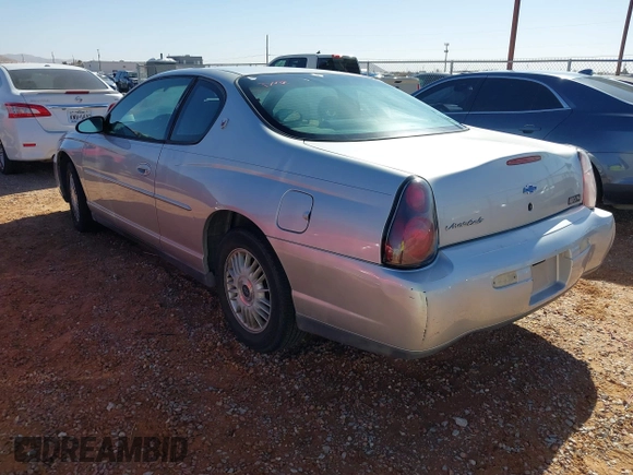 2000 Chevrolet Monte Carlo LS with VIN 2G1WW12E7Y9192096, listed as a IAAI auction lot 41267250 with 264,373 mi miles. Bid and sale history available at carsss.com. Image 3.