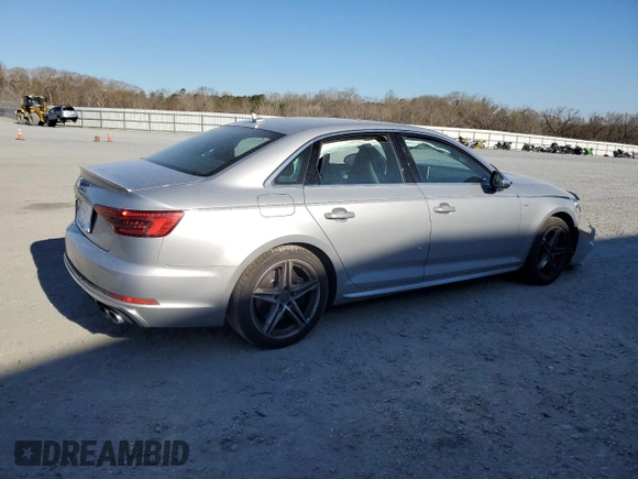 2018 Audi S4 Prestige with VIN WAUC4AF41JA001359, listed as a Copart auction lot 50052295 with 72,003 mi miles and Salvage Title. Bid and sale history available at carsss.com. Image 3.