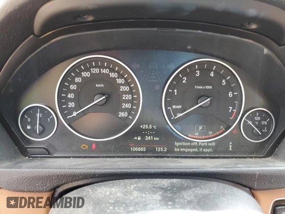 2012 BMW 3 Series 328i with VIN WBA3A5C57CF345040, listed as a Copart auction lot 63761735 with 106,665 mi miles and Clean title. Bid and sale history available at DreamBid. Image 9.