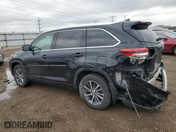 2017 Toyota Highlander XLE with VIN 5TDJZRFH4HS405654, listed as a Copart auction lot 54183985 with 169,416 mi miles and Salvage title. Bid and sale history available at DreamBid. Image 2.