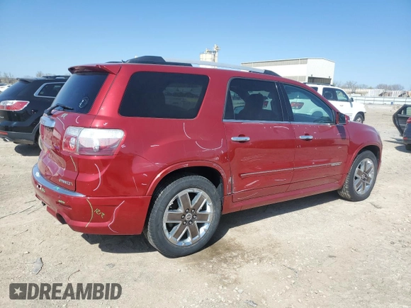 2012 GMC Acadia Denali with VIN 1GKKVTED5CJ191442, listed as a Copart auction lot 52153505 with 136,854 mi miles and Salvage title. Bid and sale history available at DreamBid. Image 3.