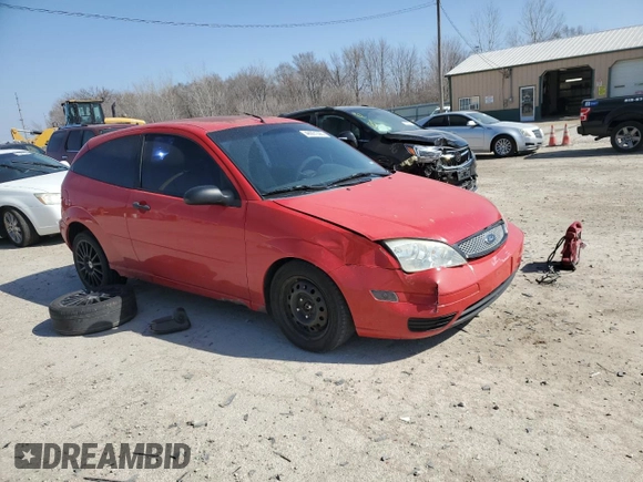 2007 Ford Focus S with VIN 1FAHP31N17W155180, listed as a Copart auction lot 48991395 with 210,400 mi miles and Salvage Title. Bid and sale history available at DreamBid. Image 4.