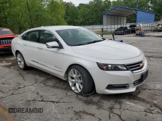 2017 Chevrolet Impala Premier with VIN 1G1145S39HU200966, listed as a Copart auction lot 57333045 with 86,301 mi miles and Salvage title. Bid and sale history available at DreamBid. Image 4.
