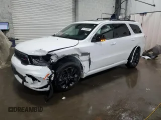 2021 Dodge Durango GT Plus with VIN 1C4RDJDG0MC521376, listed as a Copart auction lot 57703085 with 32,492 mi miles and Salvage title. Bid and sale history available at DreamBid. Image 1.