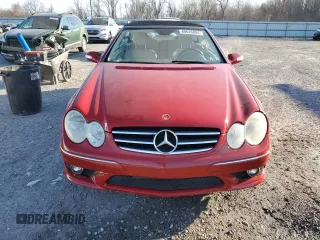 2006 Mercedes-Benz CLK 500 with VIN WDBTK75G06T070481, listed as a Copart auction lot 80626804 with 113,385 mi miles and Salvage Title. Bid and sale history available at DreamBid. Image 5.