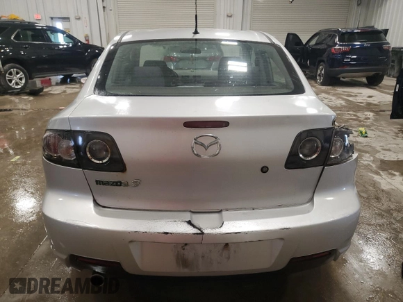 2008 Mazda 3 i Touring with VIN JM1BK32FX81818590, listed as a Copart auction lot 50948825 with 317,944 mi miles and Non Repairable. Bid and sale history available at carsss.com. Image 6.