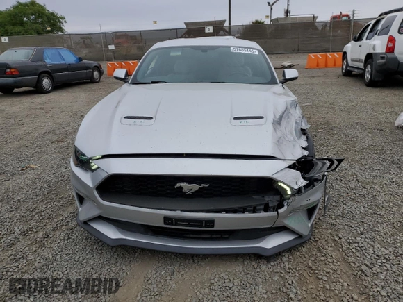 2019 Ford Mustang EcoBoost with VIN 1FA6P8THXK5196661, listed as a Copart auction lot 57685145 with 54,385 mi miles and Salvage title. Bid and sale history available at DreamBid. Image 5.
