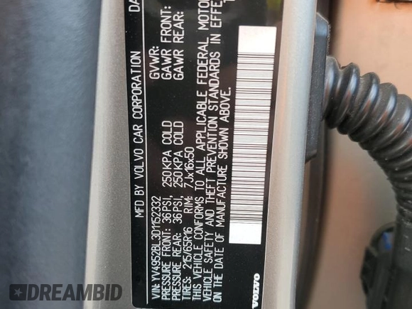 2013 Volvo XC70 3.2L with VIN YV4952BL3D1152332, listed as a Copart auction lot 78247724 with 146,328 mi miles and Salvage Title. Bid and sale history available at DreamBid. Image 15.