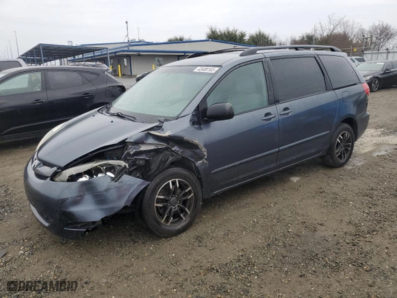 2009 Toyota Sienna CE with VIN 5TDZK23C79S241521, listed as a Copart auction lot 43408165 with 79,596 mi miles and Salvage Title. Bid and sale history available at carsss.com. Image 1.
