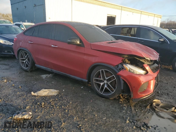 2016 Mercedes-Benz GLE 450 AMG with VIN 4JGED6EB3GA021464, listed as a Copart auction lot 86598694 with 80,910 mi miles and Salvage title. Bid and sale history available at DreamBid. Image 4.