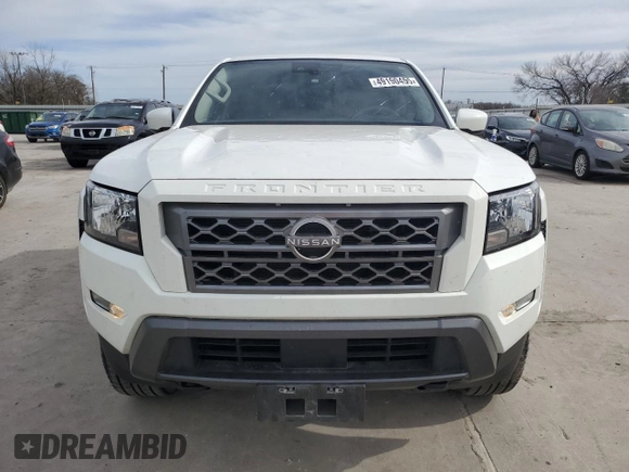 2022 Nissan Frontier SV with VIN 1N6ED1EKXNN675193, listed as a Copart auction lot 49190455 with 52,833 mi miles and Clean title. Bid and sale history available at DreamBid. Image 5.