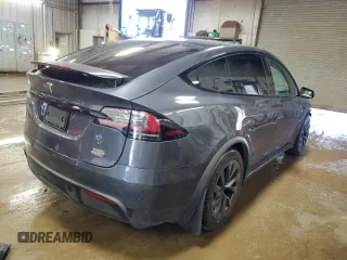 2023 Tesla Model X Plaid with VIN 7SAXCBE6XPF373589, listed as a Copart auction lot 50355615 with 11,650 mi miles and Salvage Title. Bid and sale history available at DreamBid. Image 3.