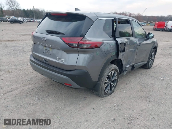 2023 Nissan Rogue SV with VIN JN8BT3BB4PW476716, listed as a IAAI auction lot 41853683 with 36,630 mi miles. Bid and sale history available at carsss.com. Image 4.