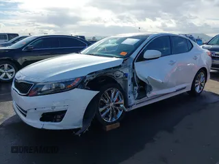2014 Kia Optima SX Turbo with VIN 5XXGR4A66EG338250, listed as a IAAI auction lot 41583587 with 127,814 mi miles and . Bid and sale history available at DreamBid. Image 2.