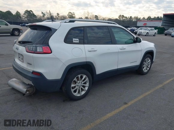 2020 Jeep Cherokee Latitude with VIN 1C4PJLCB5LD618650, listed as a IAAI auction lot 41634691 with 90,341 mi miles. Bid and sale history available at carsss.com. Image 4.