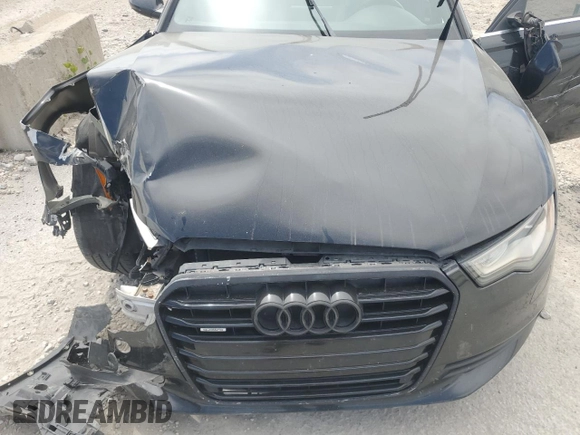 2013 Audi A6 Premium Plus with VIN WAUGFAFC6DN120024, listed as a Copart auction lot 57146605 with 140,767 mi miles and Salvage title. Bid and sale history available at DreamBid. Image 11.