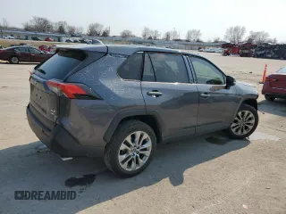 2019 Toyota RAV4 XLE Premium with VIN JTMA1RFV7KD026132, listed as a Copart auction lot 48594395 with 34,671 mi miles and Salvage Title. Bid and sale history available at carsss.com. Image 3.