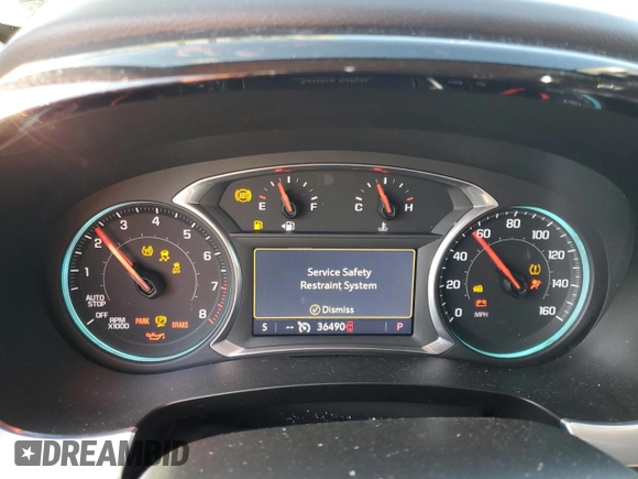 2021 Chevrolet Traverse RS with VIN 1GNERJKW2MJ173710, listed as a Copart auction lot 50771585 with 36,490 mi miles and Salvage Title. Bid and sale history available at carsss.com. Image 9.