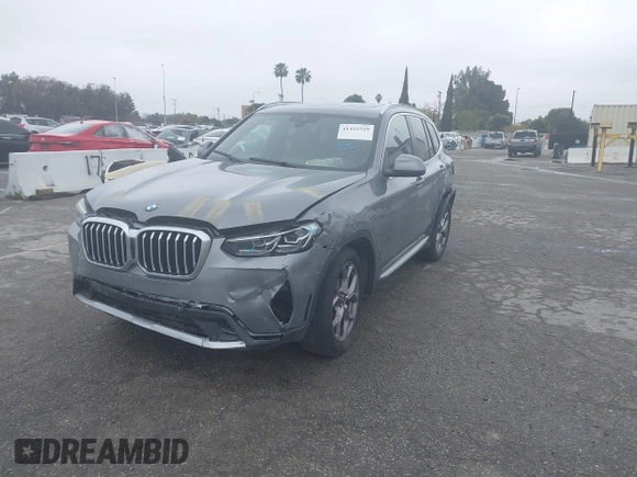 2024 BMW X3 sDrive30i with VIN 5UX43DP02R9U43683, listed as a IAAI auction lot 41432529 with 2,130 mi miles and . Bid and sale history available at DreamBid. Image 2.