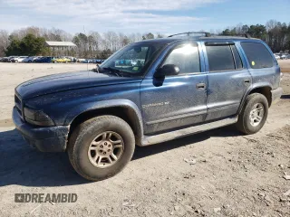 2001 Dodge Durango with VIN 1B4HS28NX1F515429, listed as a Copart auction lot 42812125 with 288,184 mi miles and Clean Title. Bid and sale history available at carsss.com. Image 1.