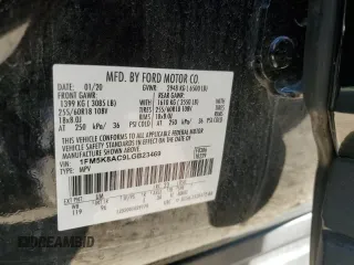 2020 Ford Explorer z VIN 1FM5K8AC9LGB23469, wystawiony jako Copart lot #77095994 z przebiegiem 60 870 mil mil oraz Szkoda całkowita • Salvage title. Historia ofert i sprzedaży dostępna na DreamBid. Obrazek 13.