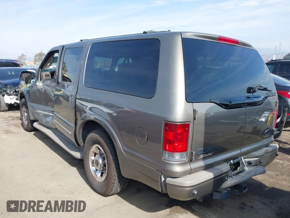 2003 Ford Excursion Limited z VIN 1FMNU42P83EC62184, wystawiony jako IAAI lot #41467896 z przebiegiem 258 965 mil mil oraz . Historia ofert i sprzedaży dostępna na DreamBid. Obrazek 3.