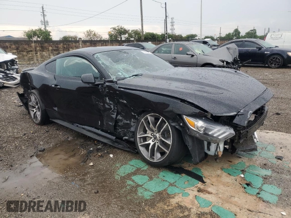 2017 Ford Mustang GT with VIN 1FA6P8CF8H5343017, listed as a Copart auction lot 71477464 with 86,846 mi miles and Salvage title. Bid and sale history available at DreamBid. Image 4.